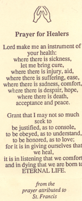 Pray about Healing